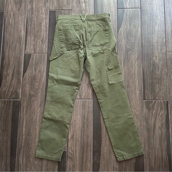 Veronica Beard Lynne Cargo High Rise Pants in Palm Green Sz 28 - Picture 7 of 12